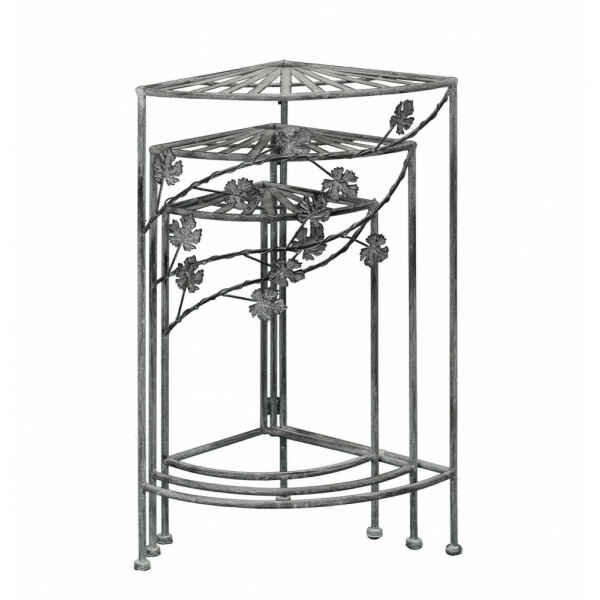 Eatagere bianco ossidato in Acciaio cm 46x32x57 – NARDI