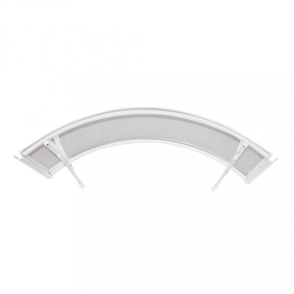 Pensilina porta Ingresso in Policarbonato,Alluminio cm 140x120x22 – ADAM