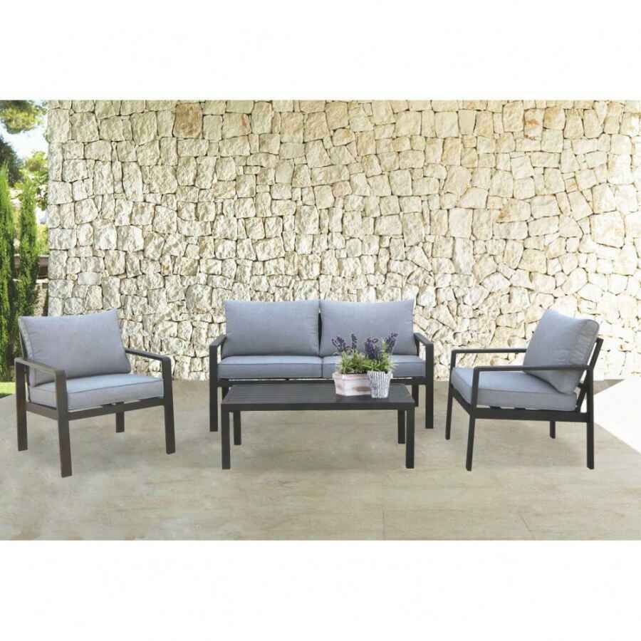 Salotto da Giardino 4 posti in Alluminio,Poliestere cm 64x70x68 – MICHAEL