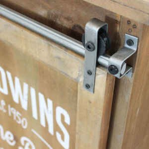 Madia per soggiorno Industrial in Legno,Metallo cm 89×42,5×76,8 – MORTIMER