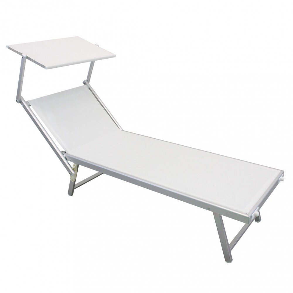 Lettino prendisole da Giardino in Alluminio cm 183x61x38 – MILBURN