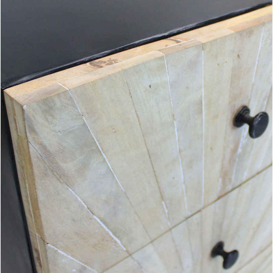 Cassettiera 5 cassetti in Legno,Metallo cm 45x35x110 – BAPTIST