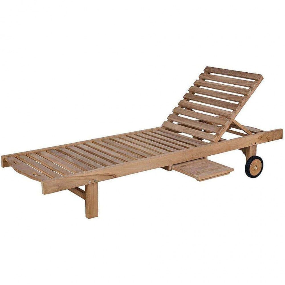 Lettino prendisole in Legno,Teak cm 208x65x35 – PIERS