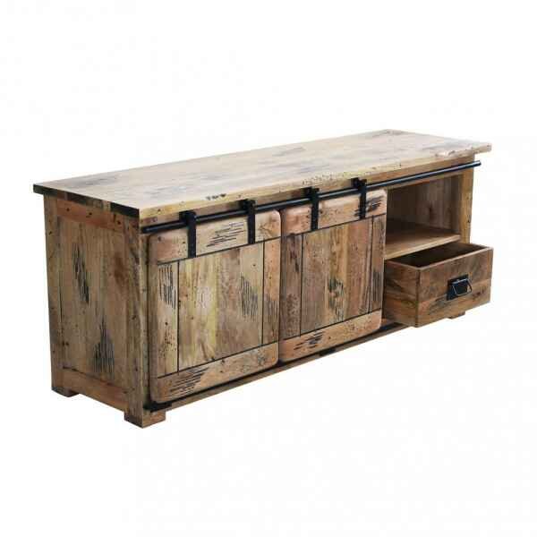 Porta tv per soggiorno Industrial in Legno cm 150x45x60 – RICK
