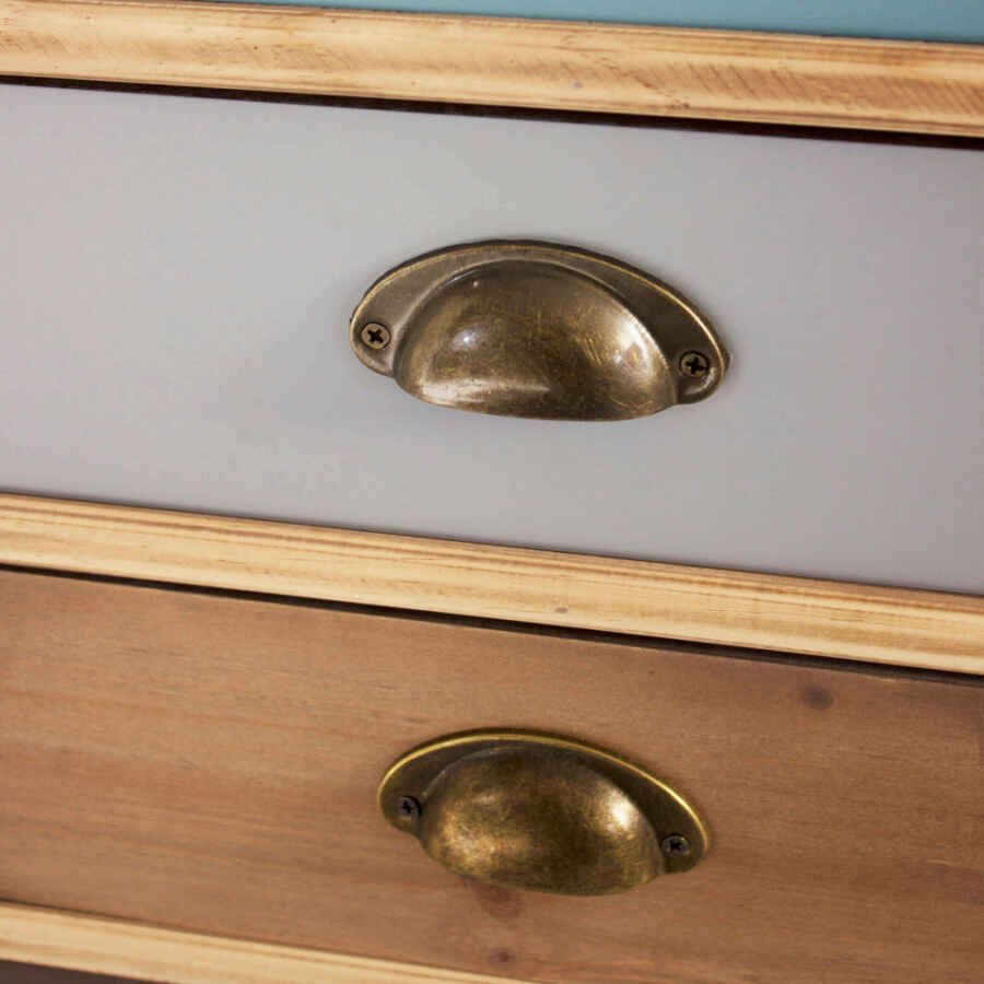Mobiletto multicolor in Legno,MDF cm 80x35x65 – NELSON