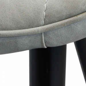 Poltrona per Sala da Pranzo in Ecopelle,Metallo cm 44x50x83 – WINNY