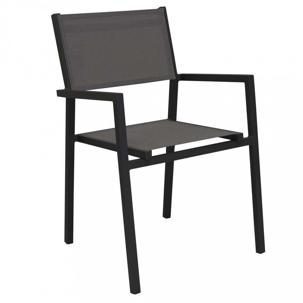 Poltrona da Giardino Impilabile in Alluminio,Textilene cm 55x57x85 – LEX