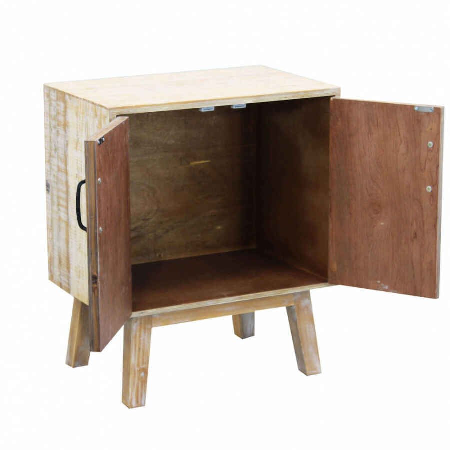 Comodino con 2 ante in Truciolare cm 56x36x66 – FREDDY