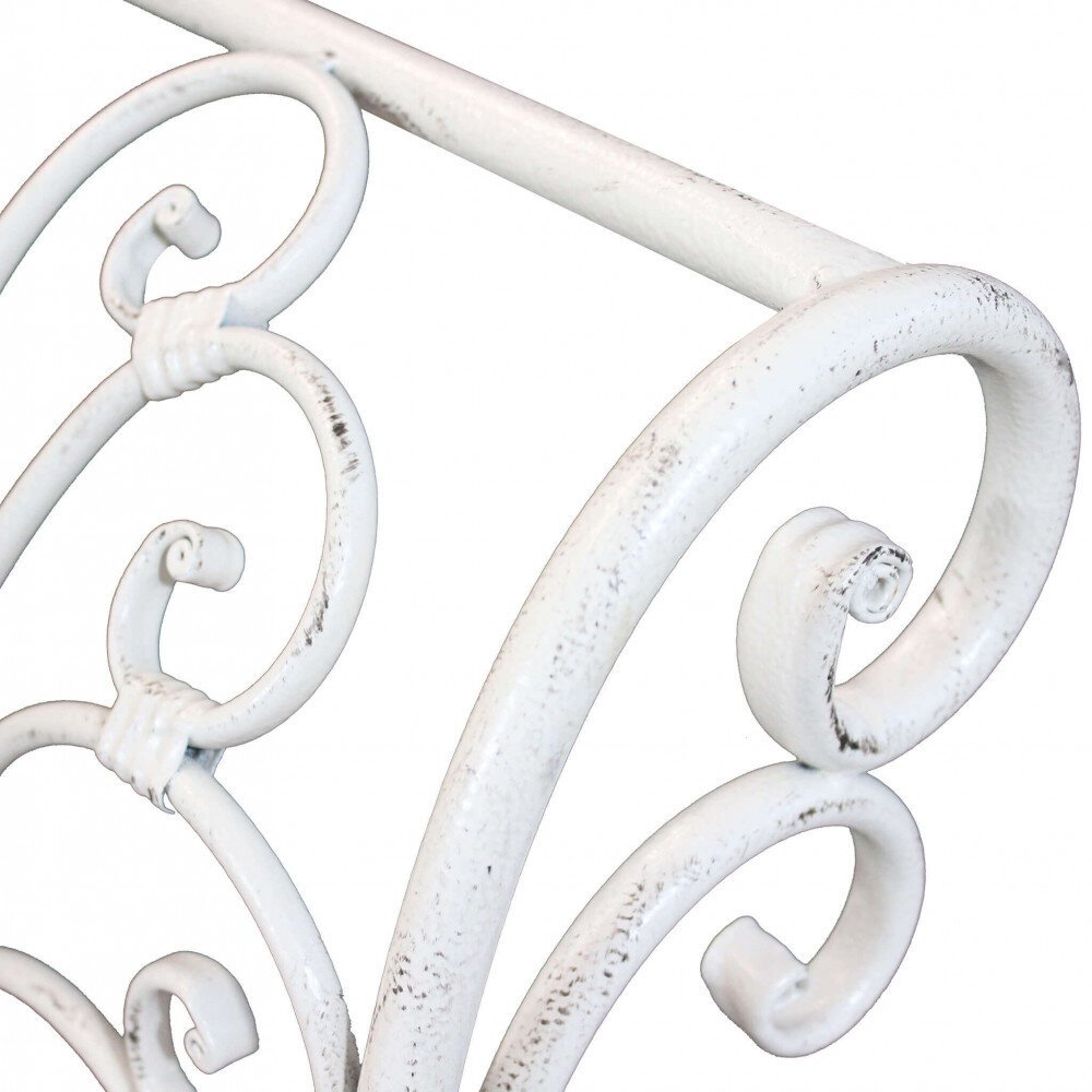 Panca 2 posti stile provenzale in Acciaio cm 136x46x96 – SHEARD