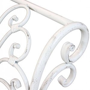 Panca 2 posti stile provenzale in Acciaio cm 136x46x96 – SHEARD