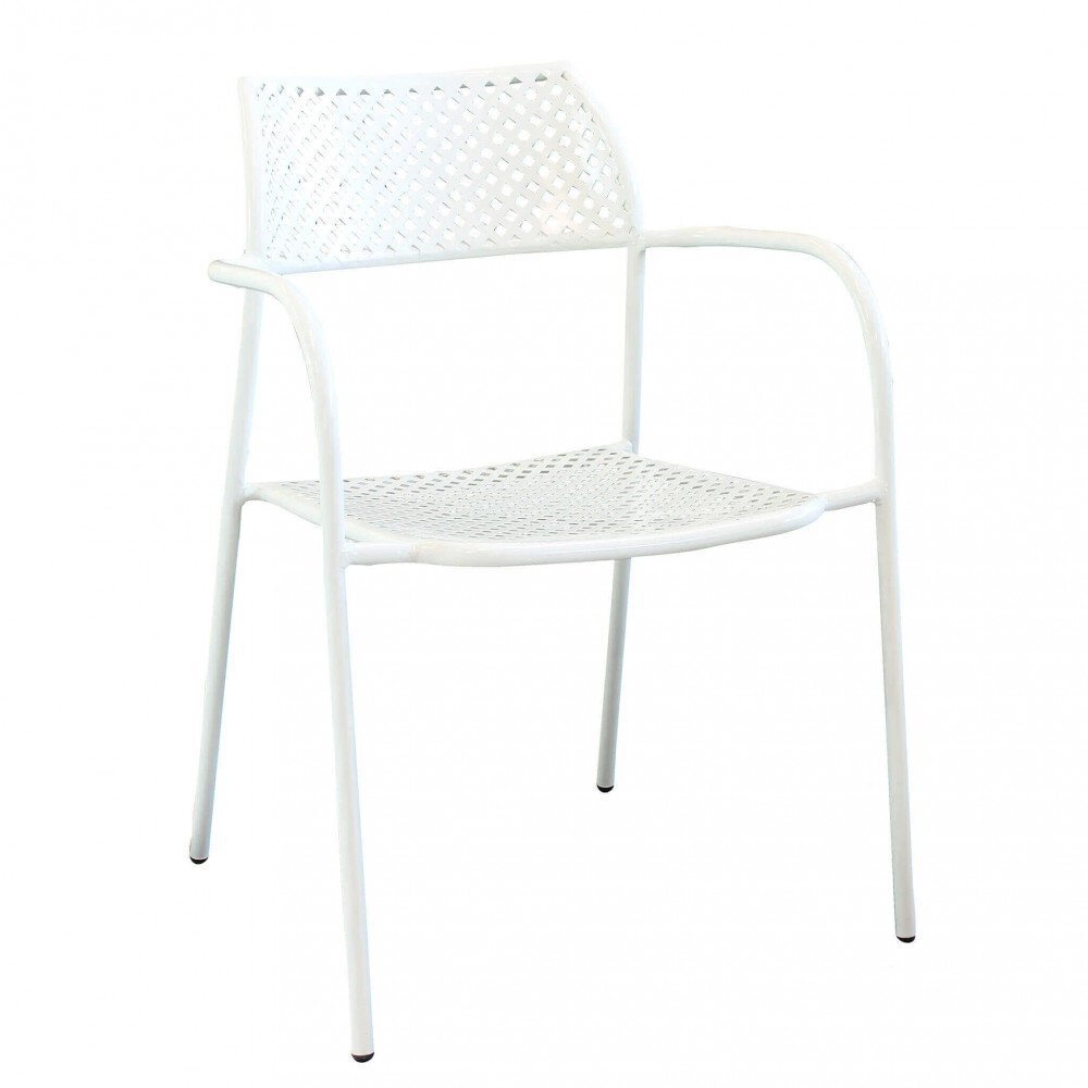 Poltrona da Giardino Impilabile in Acciaio cm 56x56x78 – MATHEW