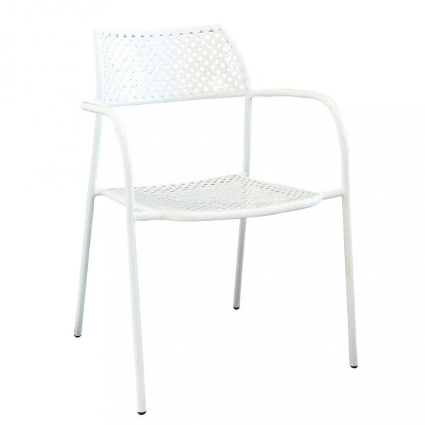 Poltrona da Giardino Impilabile in Acciaio cm 56x56x78 – MATHEW