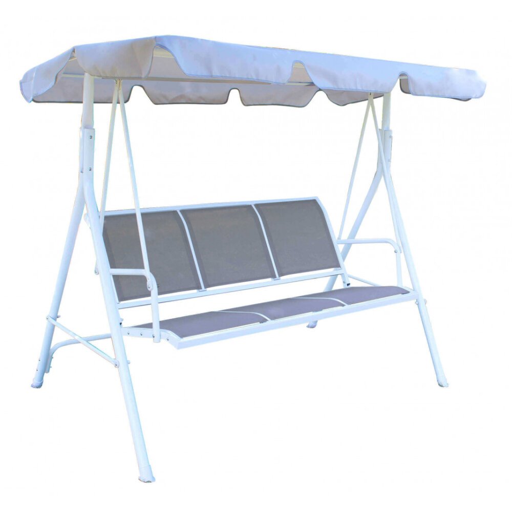 Dondolo da Giardino in Acciaio,Textilene cm 175x112x155 – KIEFER