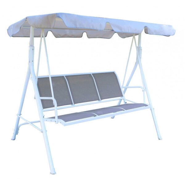 Dondolo da Giardino in Acciaio,Textilene cm 175x112x155 – KIEFER