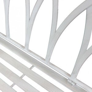 Panca 2 posti stile provenzale in Acciaio cm 128x40x93 – DUKE