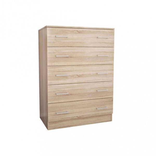 Cassettiera con 5 cassetti in Truciolare cm 80x45x111 – VANCE