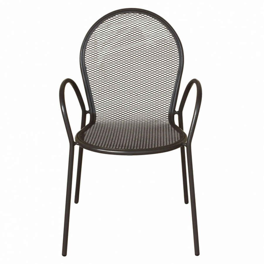Poltrona da Giardino Impilabile in Acciaio cm 51x61x90 – JOEL
