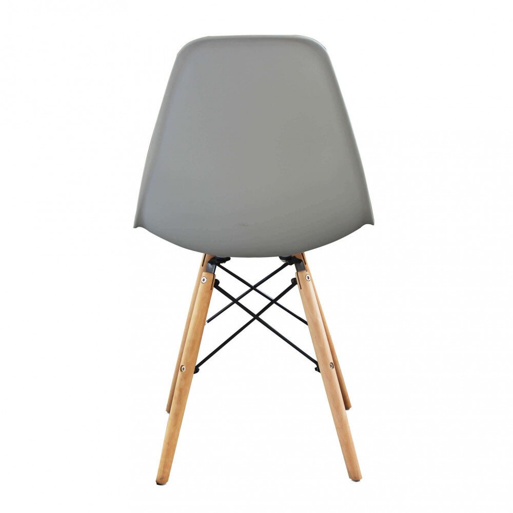 Sedia per Sala da Pranzo scandinava in Legno,Acciaio,Plastica cm 53x47x82 – NOAH