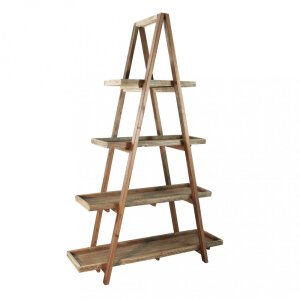 Libreria scaffale di design in Pino riciclato cm 120x43x183 – GORE