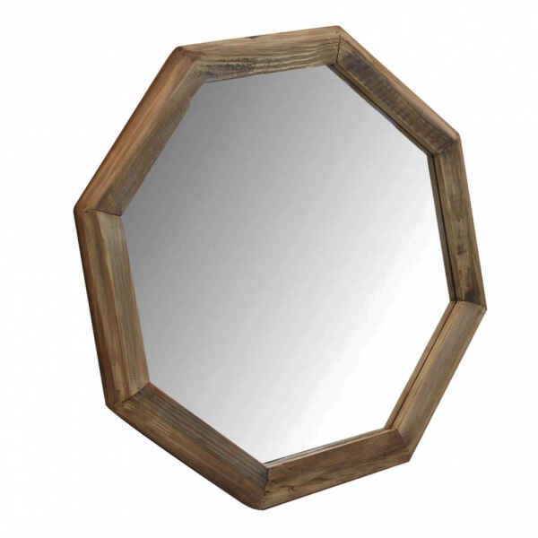 Specchio Industrial in Pino riciclato cm 74x74x3 – PINE