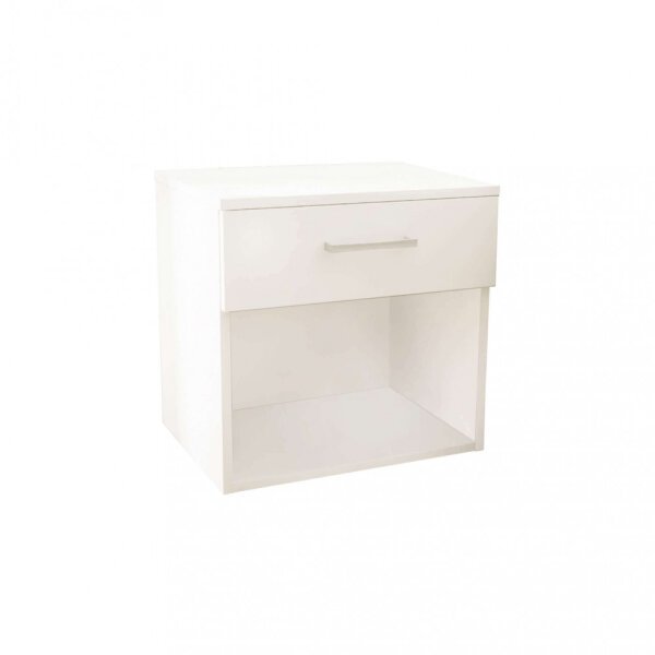 Comodino un cassetto e un vano in Truciolare cm 44,4x33x43,5 – JAY