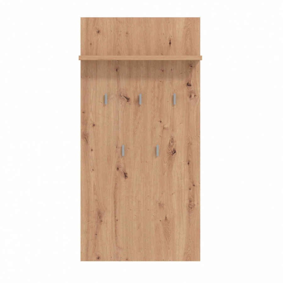 attaccapanni da parete moderno con mensola cm 67,2 x 19,6 x 137 h – OLLI