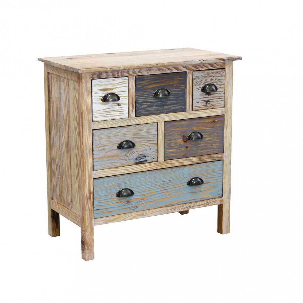 Cassettiera colorata in Legno cm 75x40x78 – FREDDY