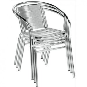 Poltrona Impilabile in Alluminio cm 60x56x74 – LAZ