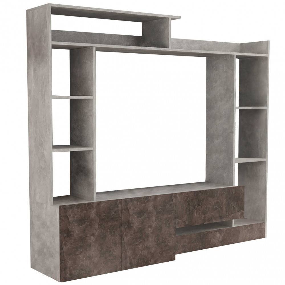 Parete Attrezzata per Soggiorno in Truciolare cm 180x40x165 – THEO