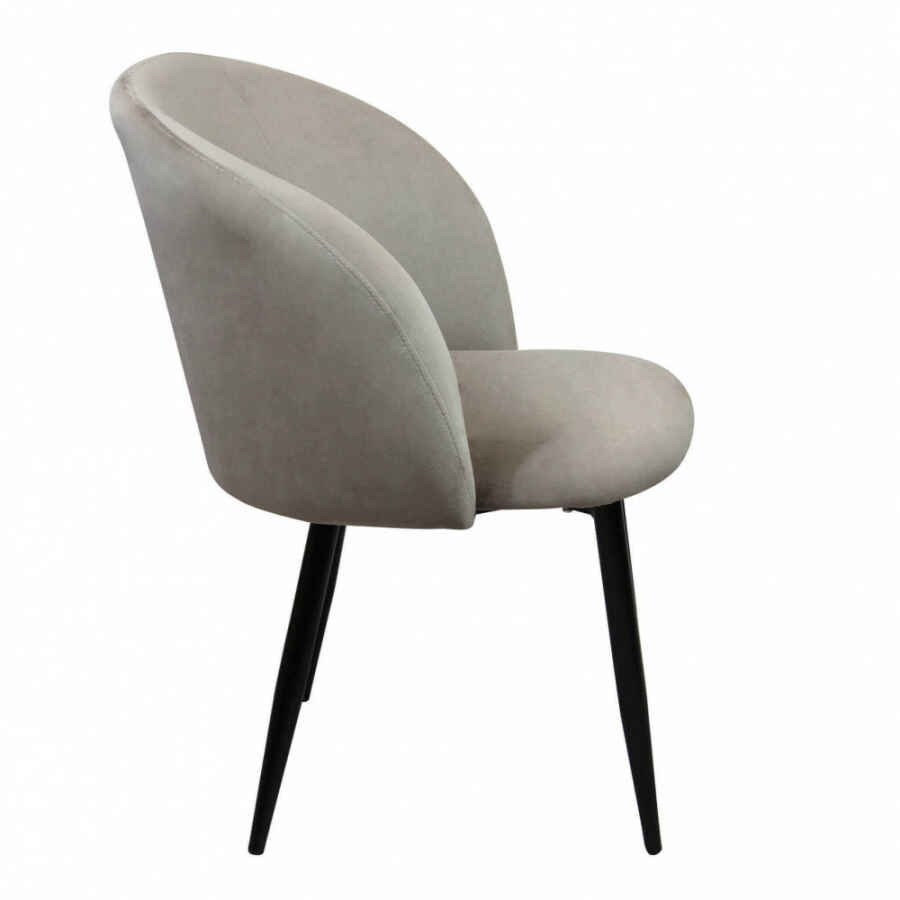 Poltrona per Sala da Pranzo in Velluto,Metallo cm 50x46x83 – TIGER