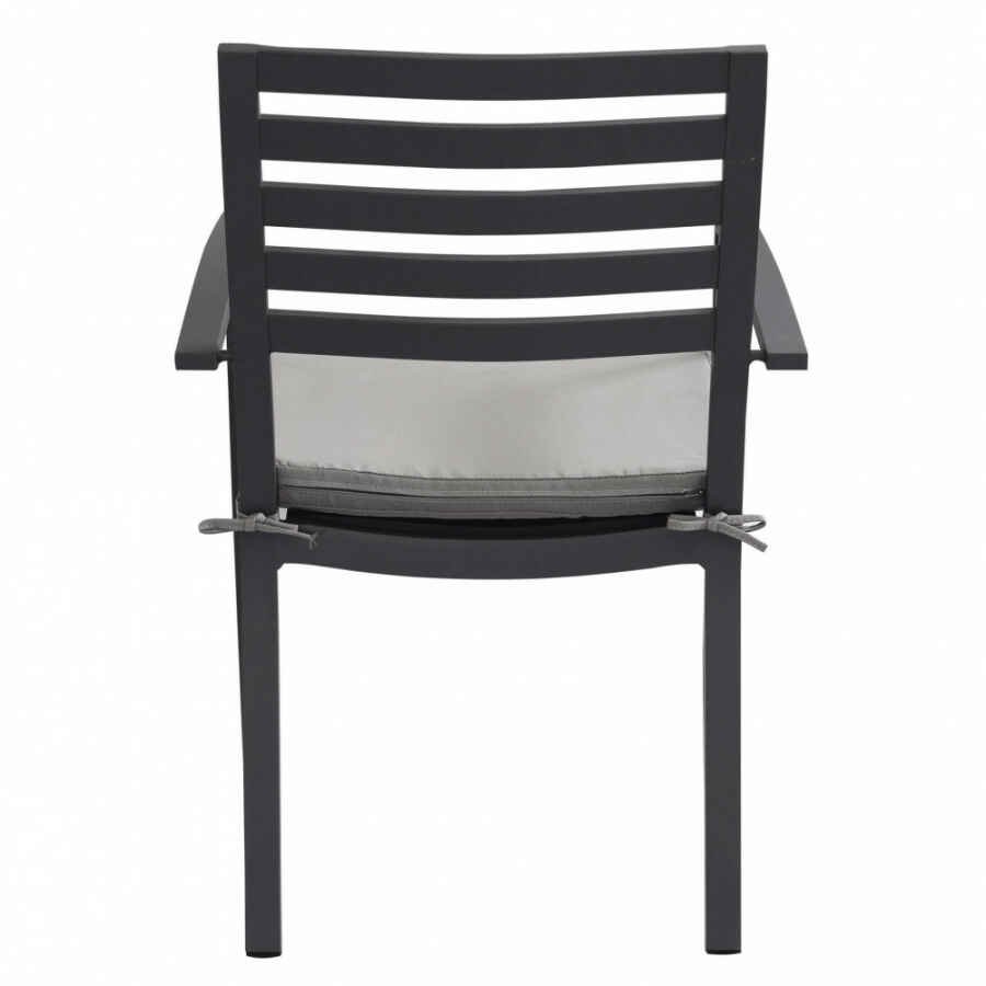 Poltrona da Giardino Impilabile in Alluminio cm 55,5x61x85 – DAVID