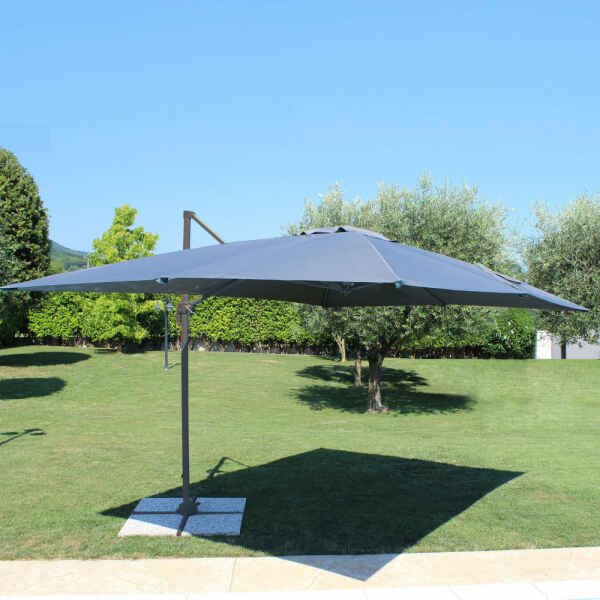 Ombrellone da Giardino decentrato 3×3 in alluminio,poliestere – LENA