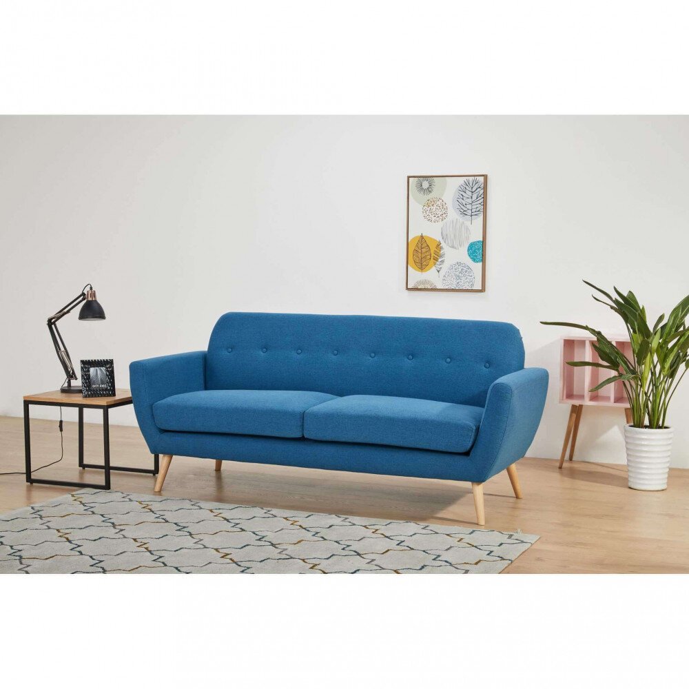 Divano tre posti Scandinavo in Tessuto cm 193x79x86 – SILENTE