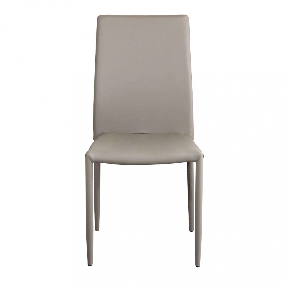 Sedia da Pranzo Moderna in Ecopelle,Acciaio cm 41x43x90 – RACHEL