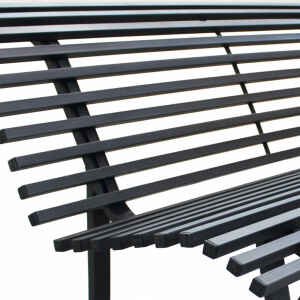 Panca da Giardino 2 posti in Acciaio cm 130x75x79 – DALY