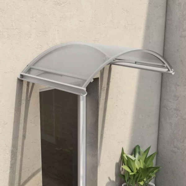 Pensilina porta Ingresso in Policarbonato,Alluminio cm 160x90x22 – ADAM