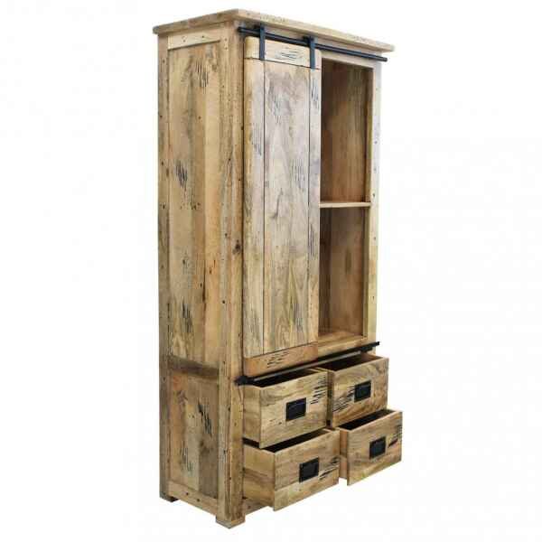 Credenza per soggiorno Industrial in Legno cm 90x45x180 – RICK