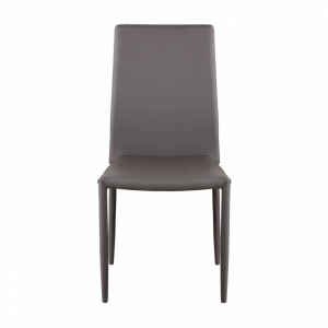 Sedia da Pranzo Moderna in Ecopelle,Acciaio cm 41x43x90 – RACHEL