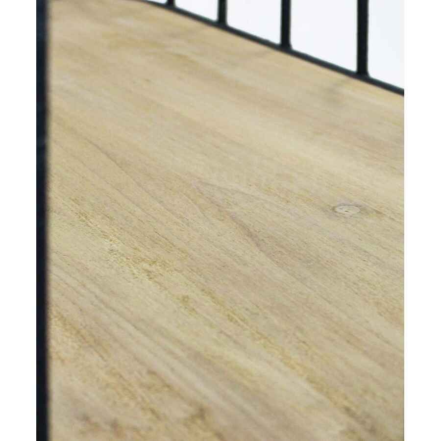 Scaffale Industrial con ruote in Legno,Metallo cm 72x39x87 – DALLAS