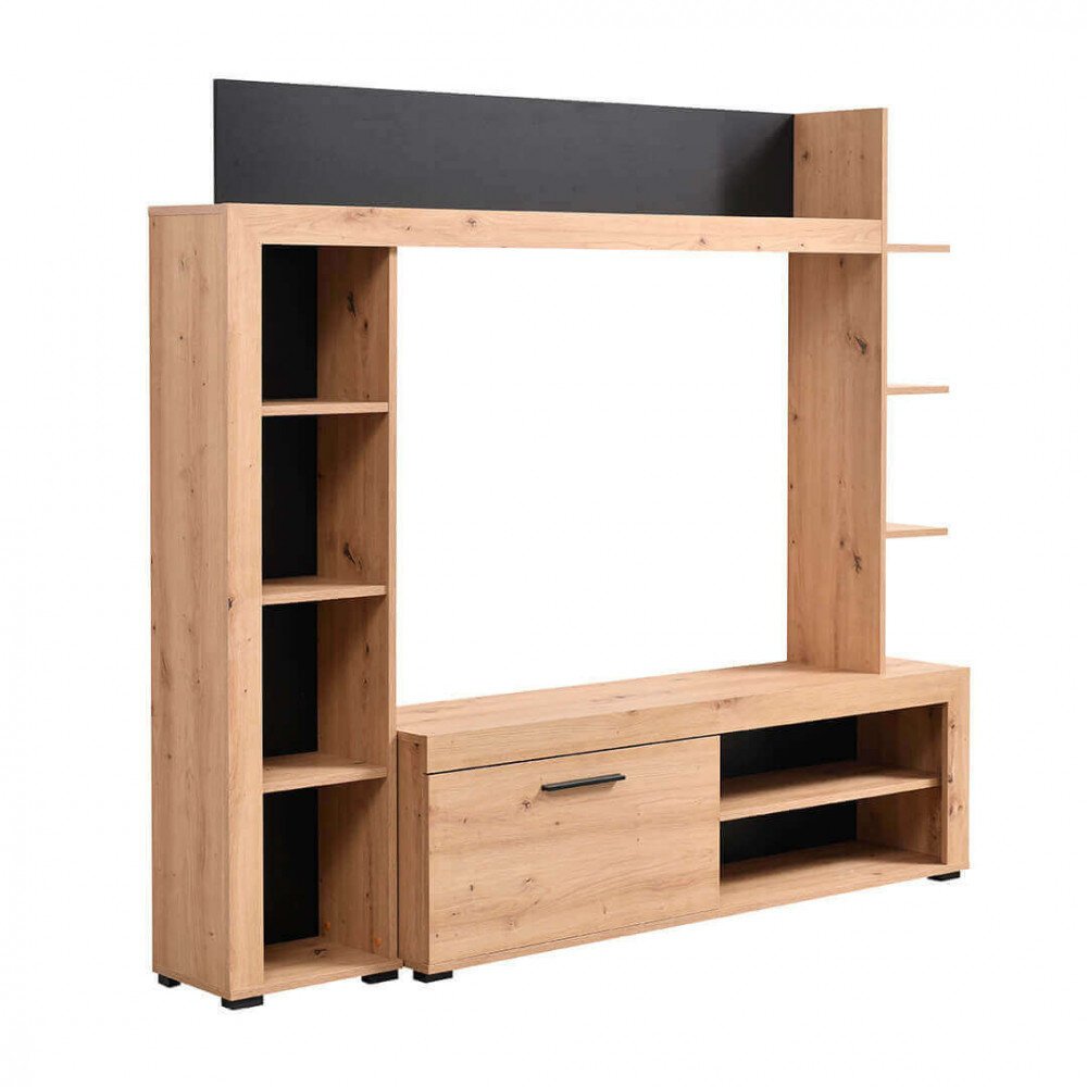 parete attrezzata moderna cm 172,5 x 33 x 157,5 h – ZENWOOD