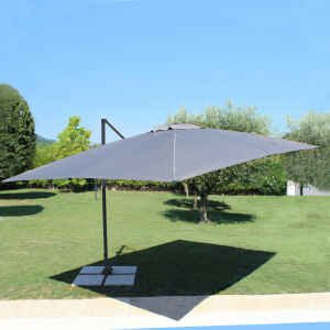 Ombrellone da Giardino decentrato 3×3 in alluminio,poliestere – LENA