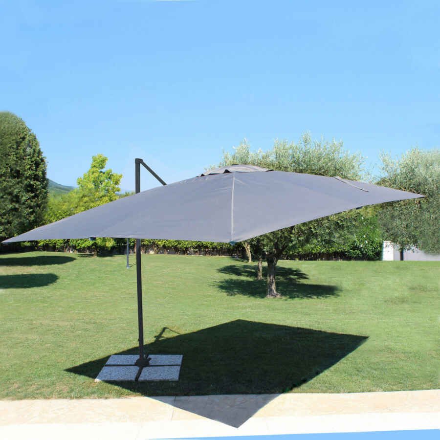 Ombrellone da Giardino decentrato 3×3 in alluminio,poliestere – LENA