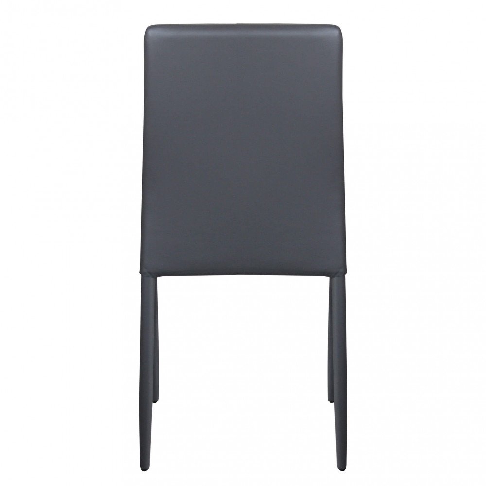 Sedia da Pranzo Moderna in Ecopelle,Acciaio cm 41x43x90 – RACHEL