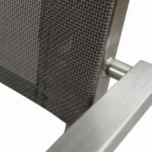 Poltrona da Giardino Impilabile in Acciaio,Textilene cm 56x54x83 – DOLPH