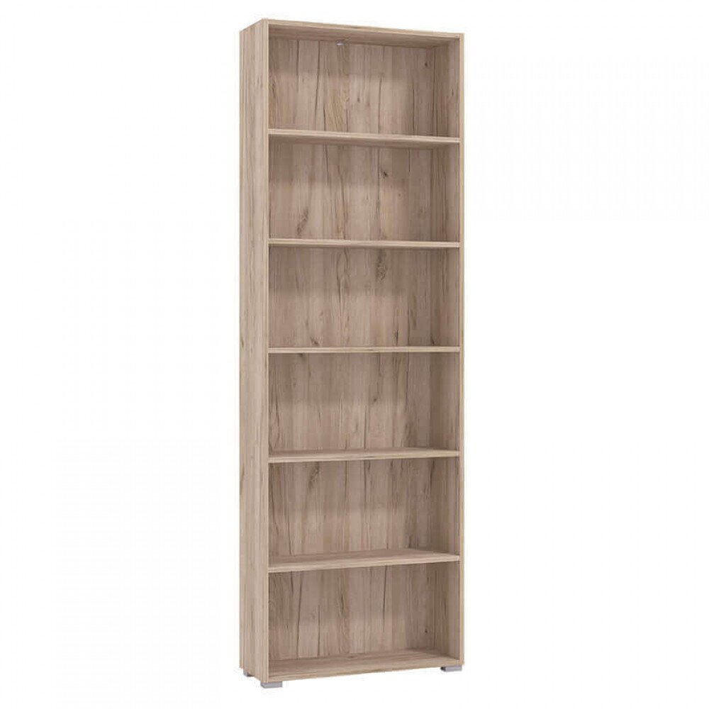 libreria sei ripiani moderno minimal in legno cm 70 x 24,5 x 211,5 h – MADDI
