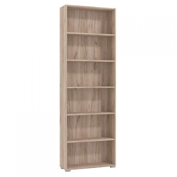 libreria sei ripiani moderno minimal in legno cm 70 x 24,5 x 211,5 h – MADDI