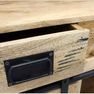 Credenza per soggiorno Industrial in Legno cm 80x40x190 – RICK