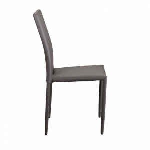 Sedia da Pranzo Moderna in Ecopelle,Acciaio cm 41x43x90 – RACHEL