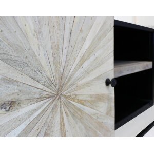 Porta tv per soggiorno Industrial in Legno,Metallo cm 140x46x56 – WILFORD