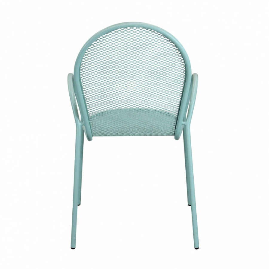 Poltrona da Giardino Impilabile in Acciaio cm 51x61x90 – JOEL